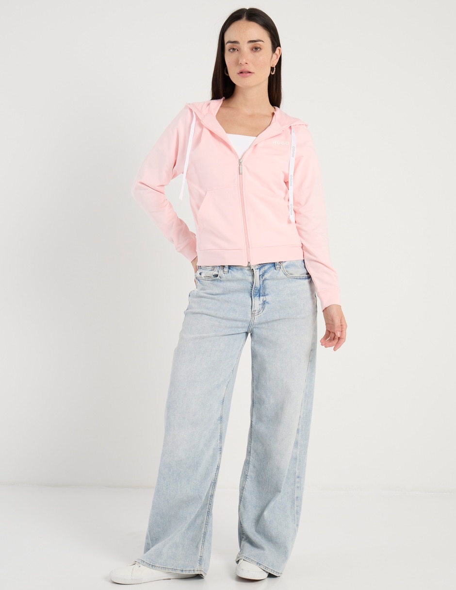 Sudadera con capucha y bolsa para mujer 3