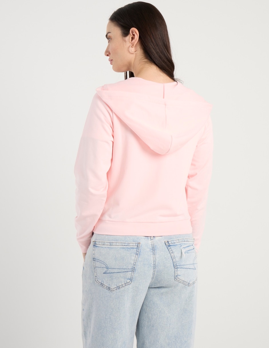 Sudadera con capucha y bolsa para mujer 6