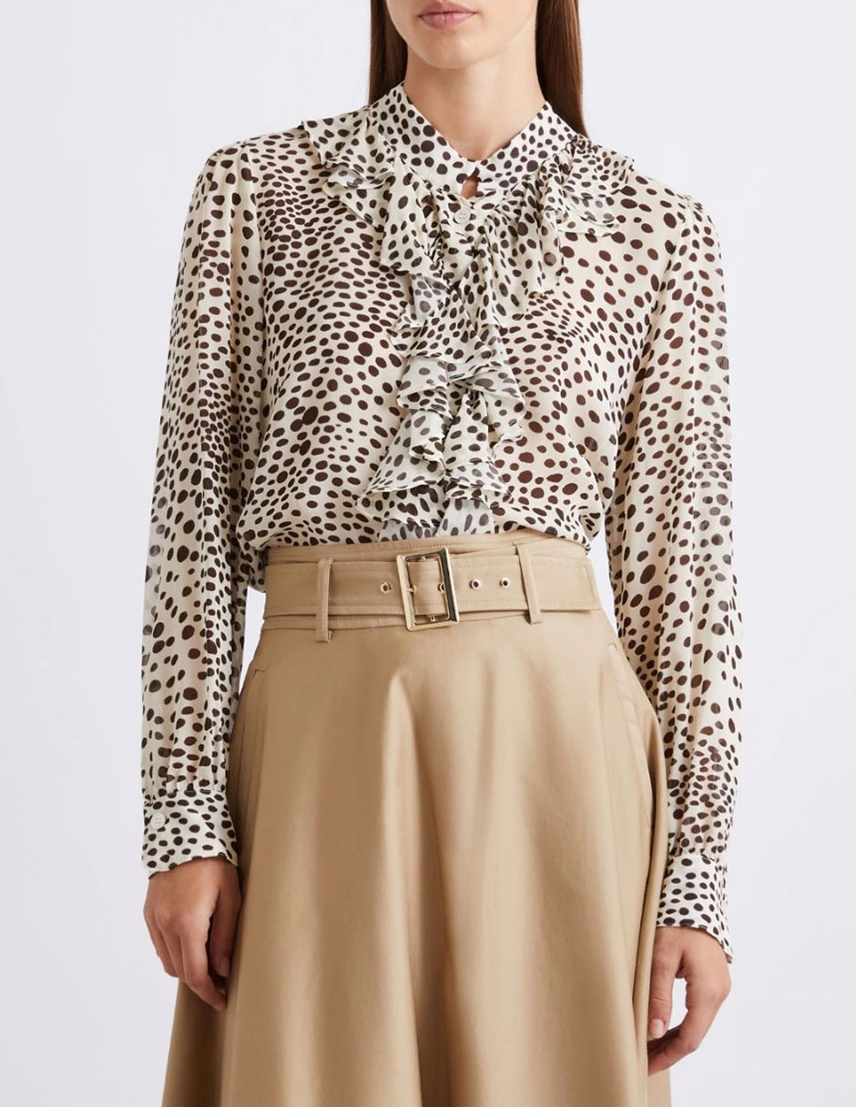 Blusa manga larga para mujer