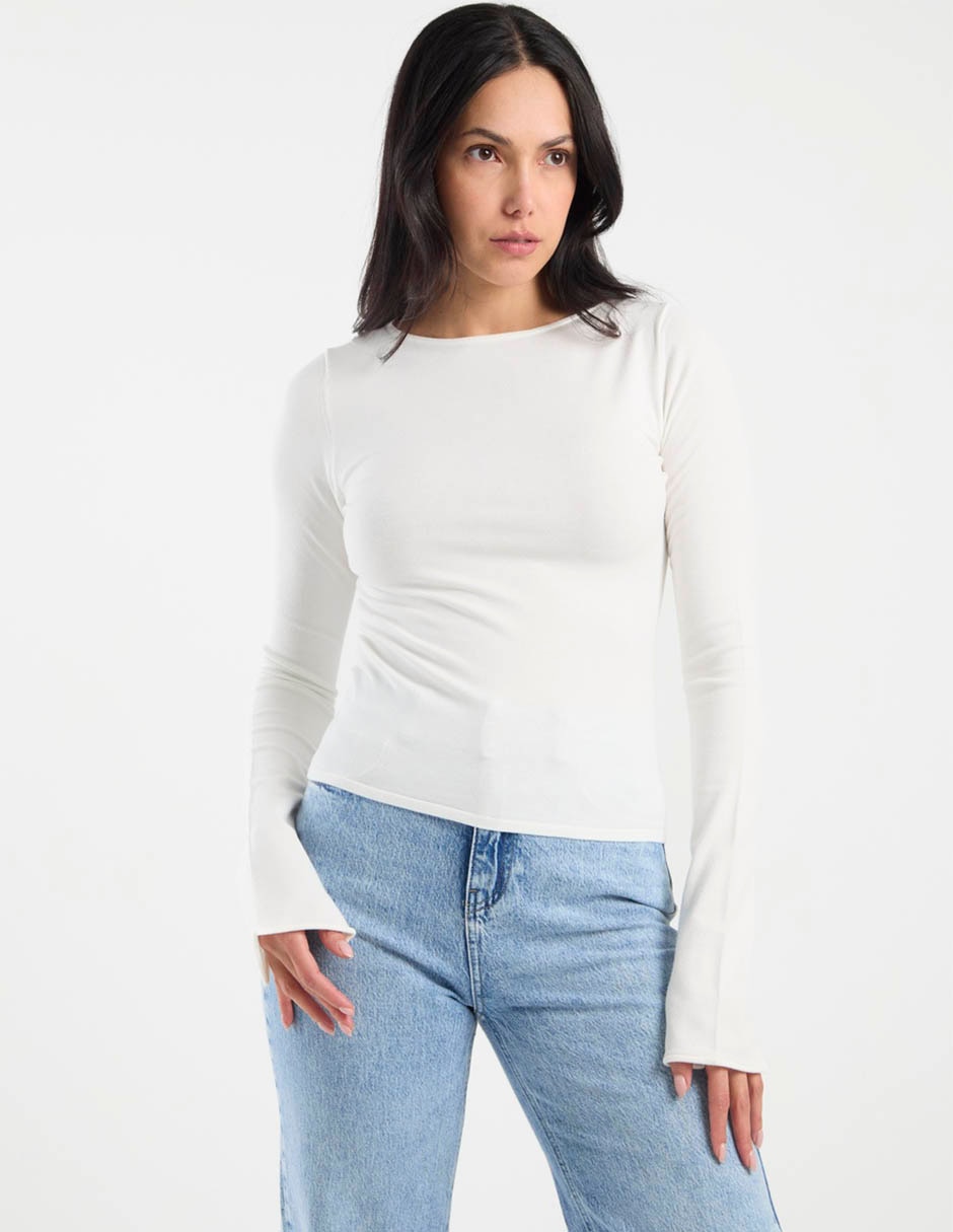 Suéter cuello redondo para mujer 10