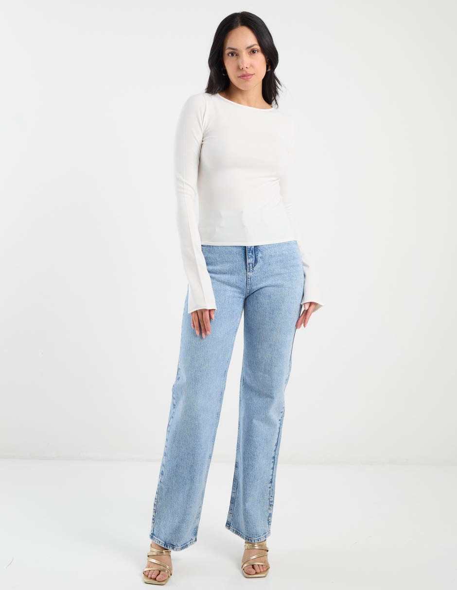 Suéter cuello redondo para mujer 11