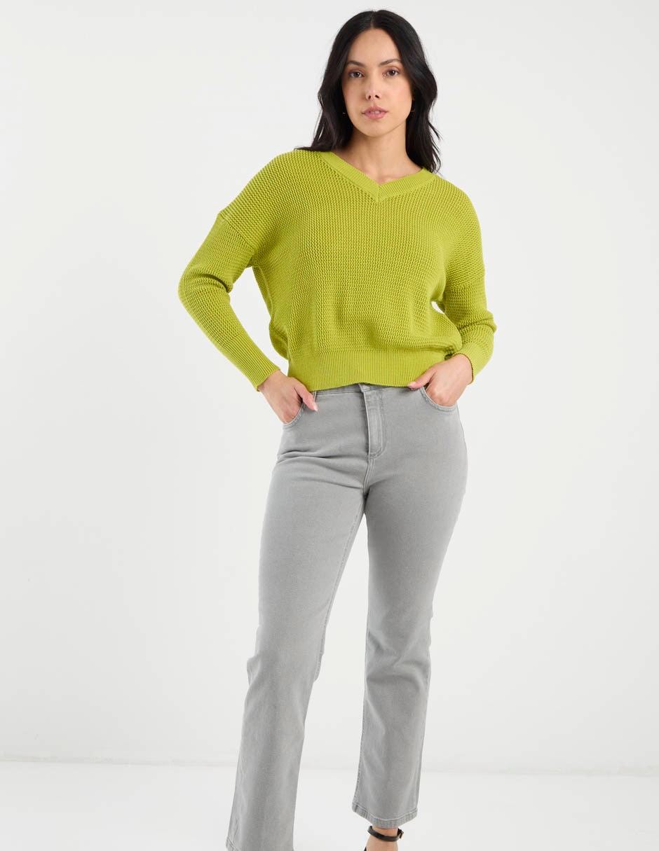 Jeans boot cintura baja para mujer 2