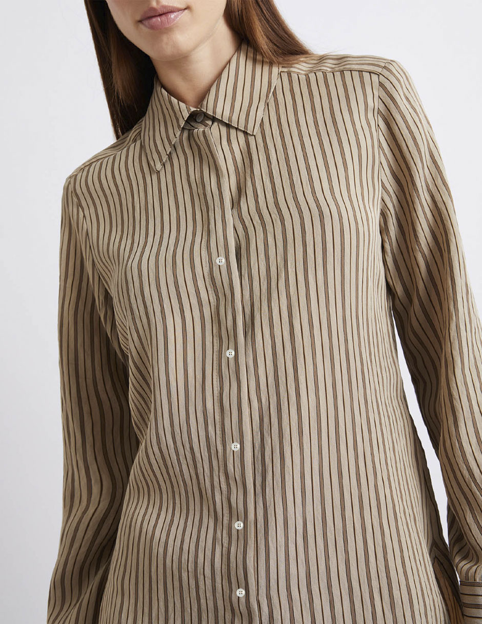 Camisa de algodón manga larga para mujer 3