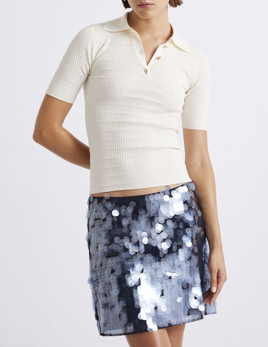 Blusa manga corta para mujer
