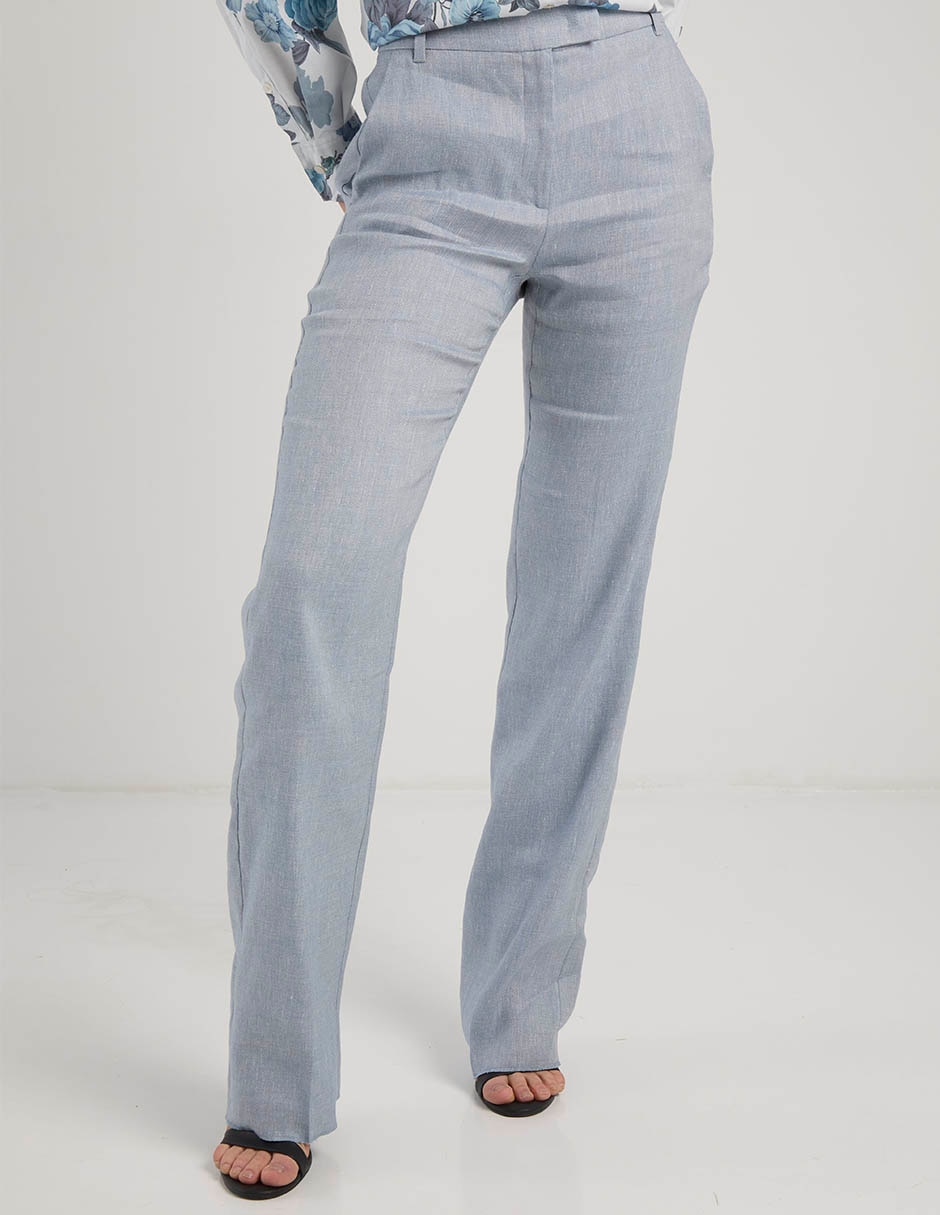 Pantalón de vestir straight para mujer Pantalón de vestir straight para mujer