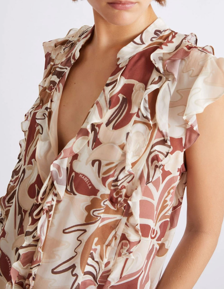 Blusa manga corta para mujer 4
