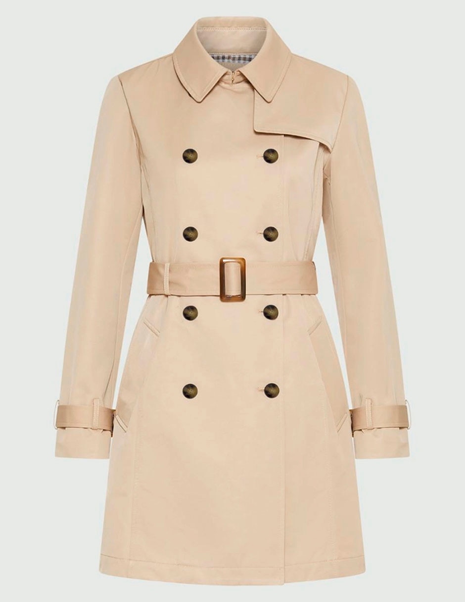 Gabardina con bolsillos para mujer 5