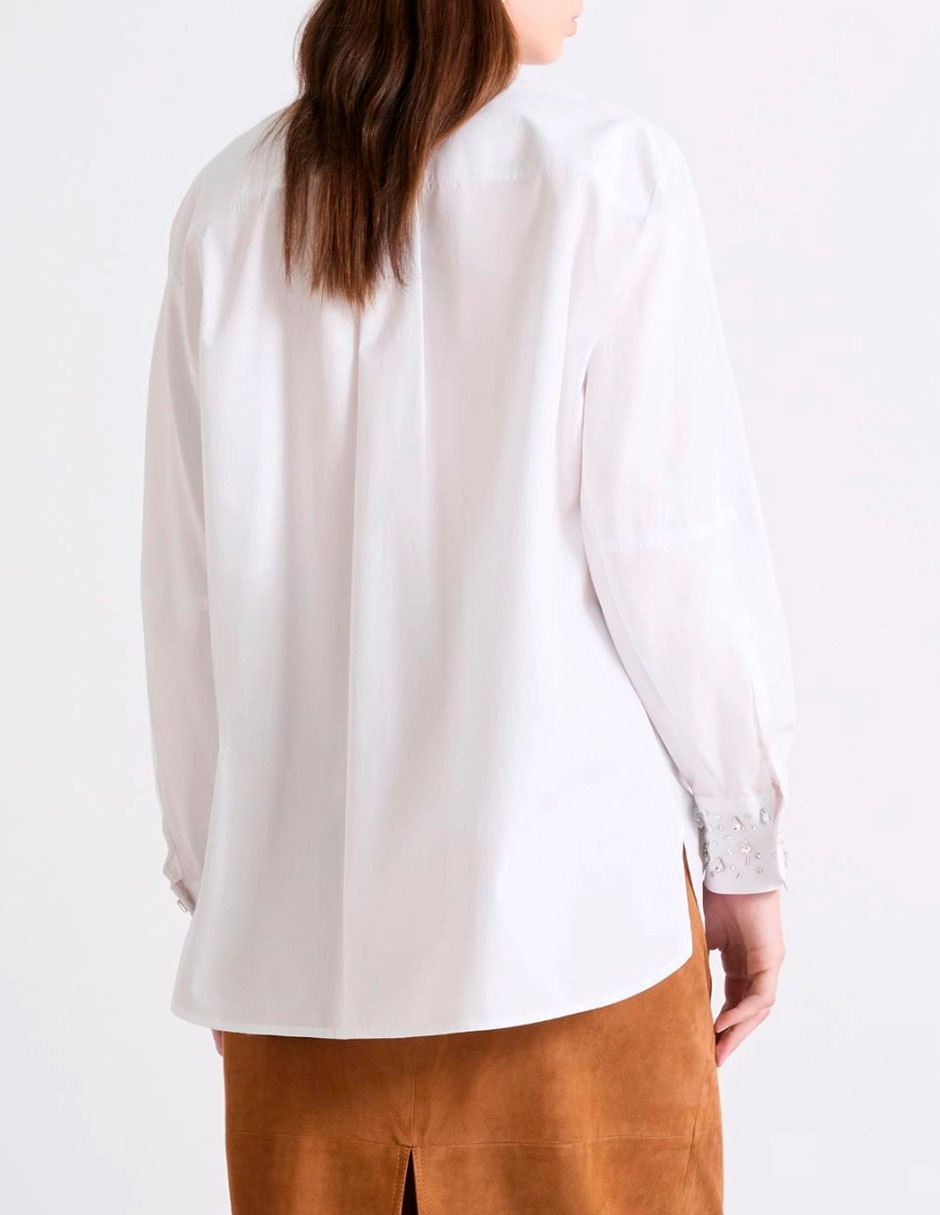 Camisa de algodón manga larga para mujer 2