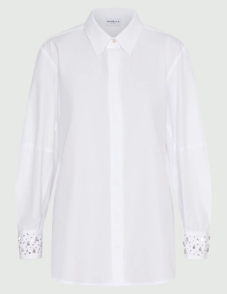 Camisa de algodón manga larga para mujer 5