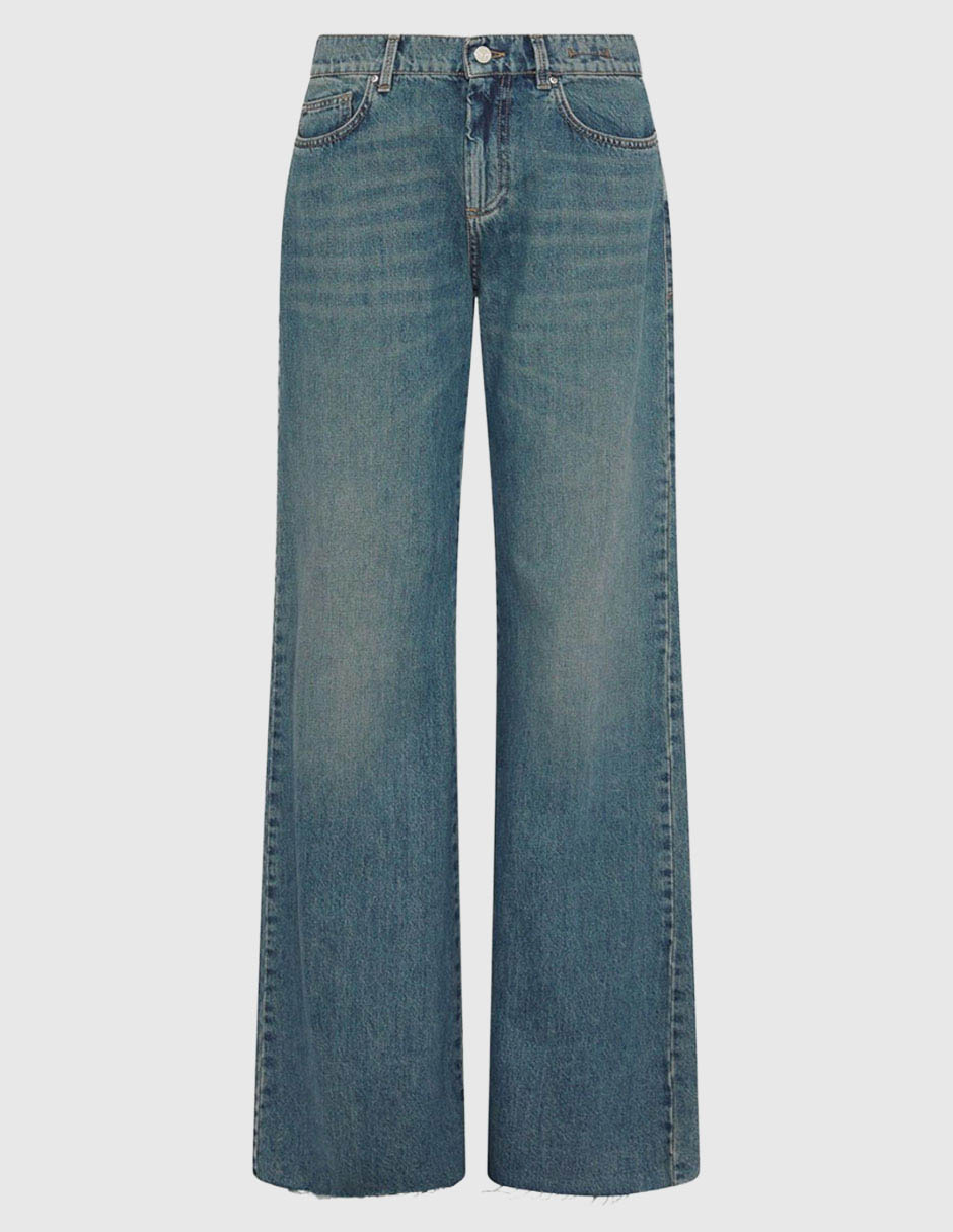 Jeans relaxed wide leg para mujer 5