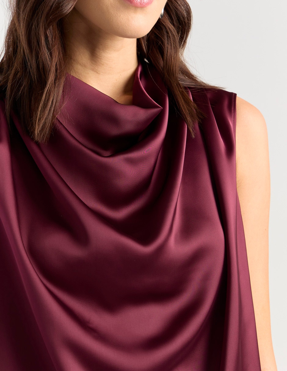 Top cuello drapeado 4