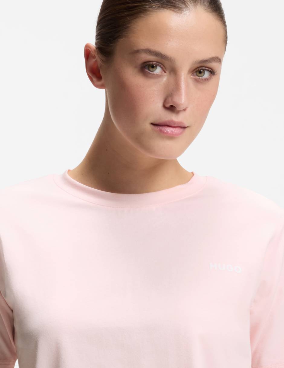 Playera manga corta cuello redondo para mujer 4