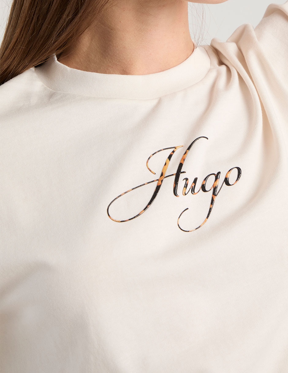 Playera manga corta cuello redondo para mujer 5