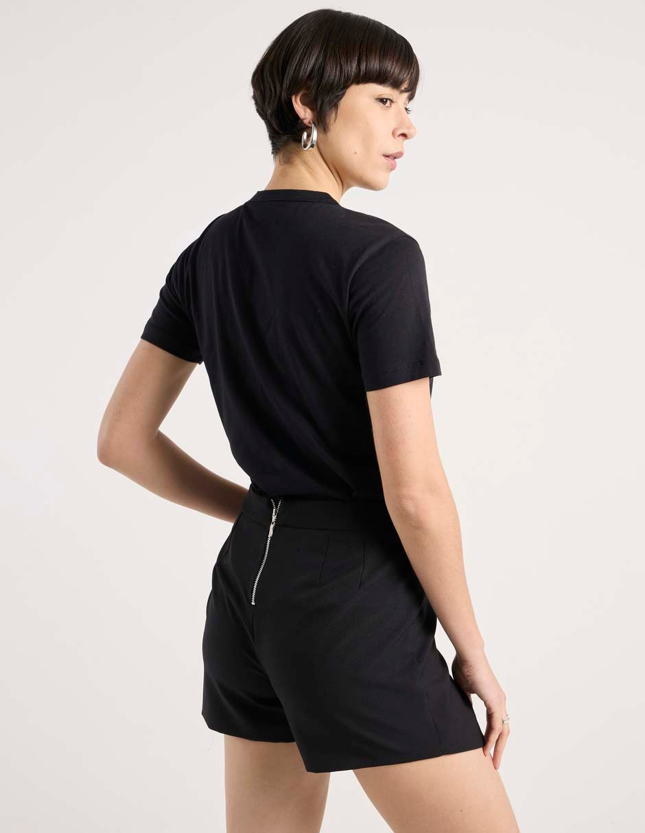 Playera manga corta cuello redondo para mujer 2