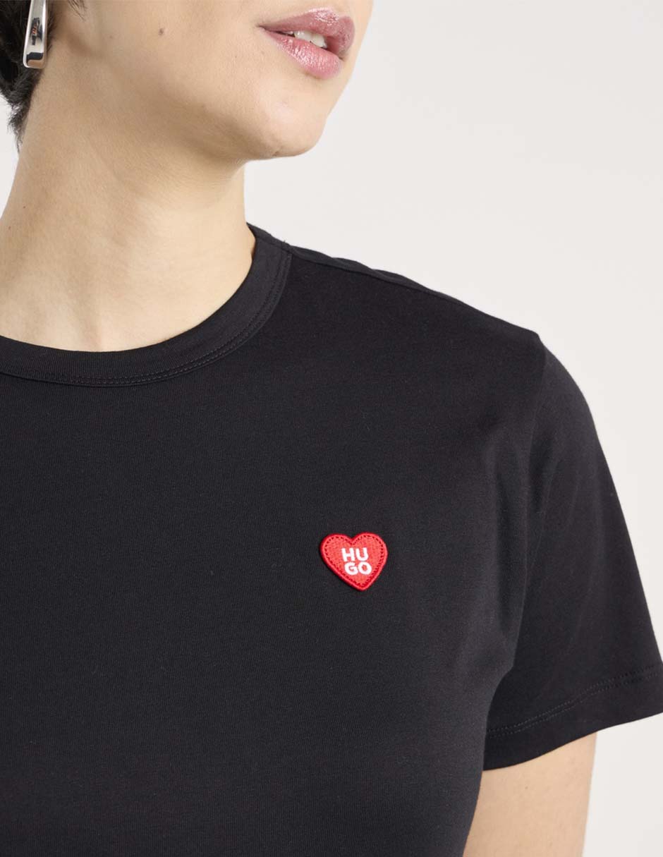 Playera manga corta cuello redondo para mujer 4