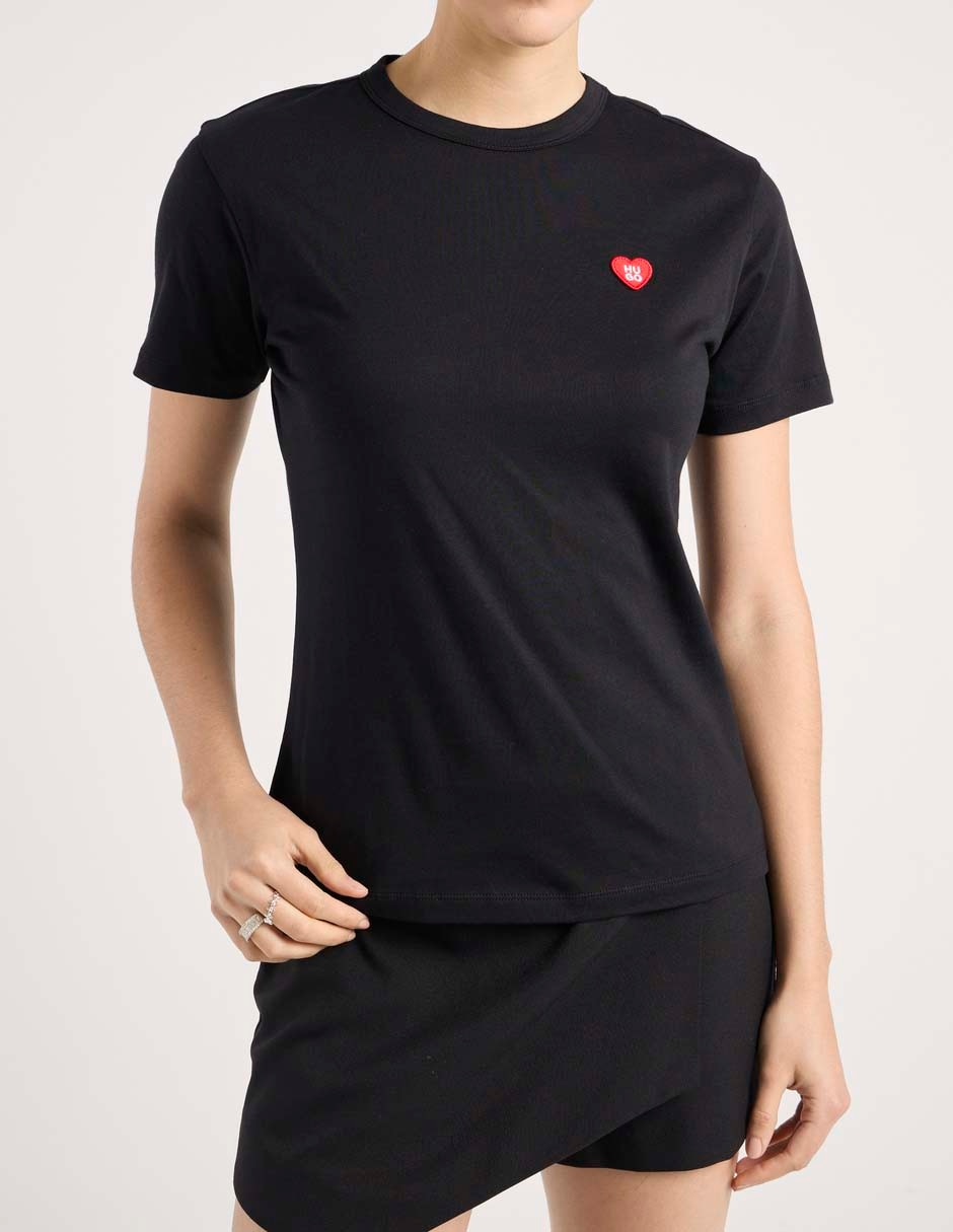 Playera manga corta cuello redondo para mujer 5