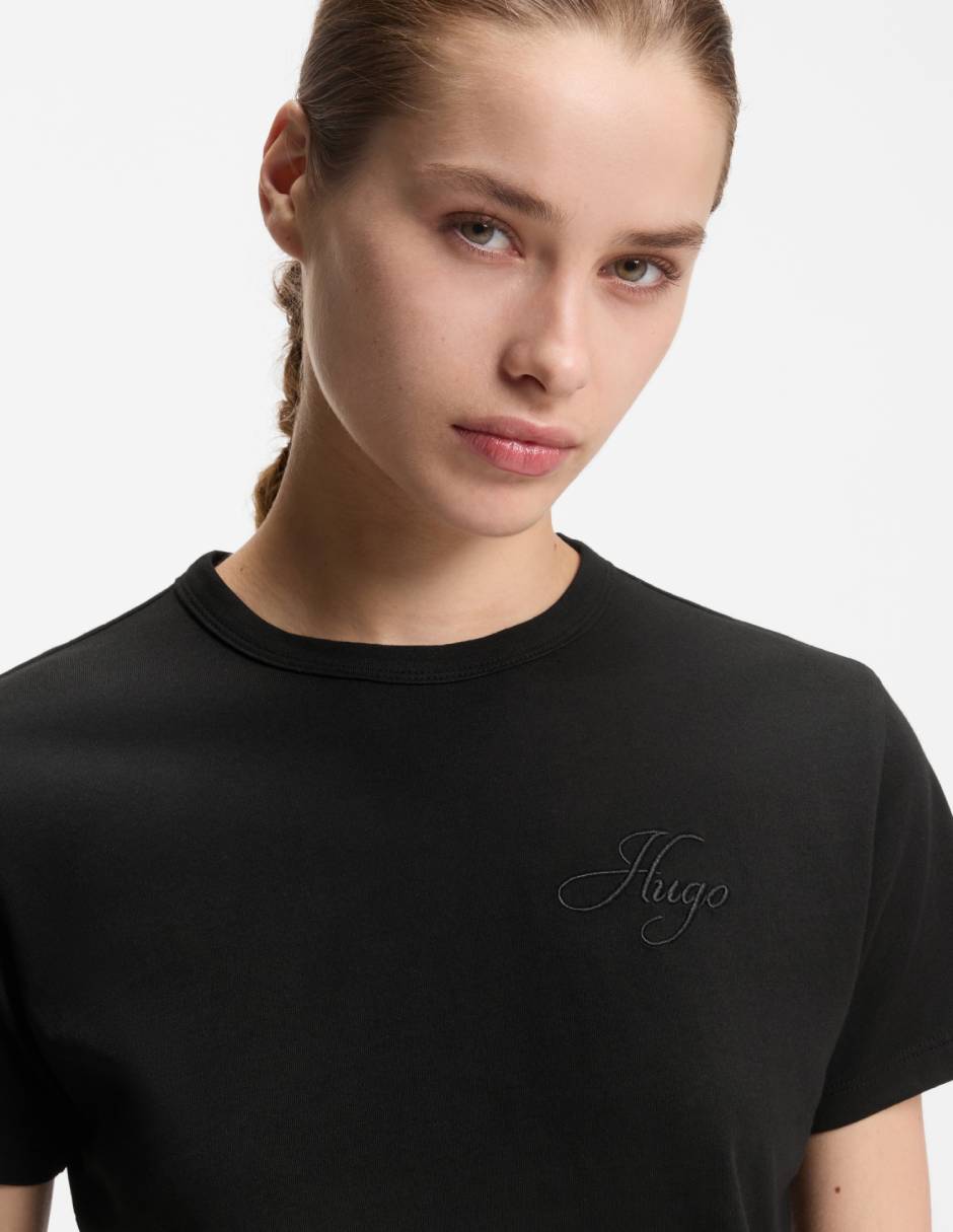 Playera manga corta cuello redondo para mujer 5