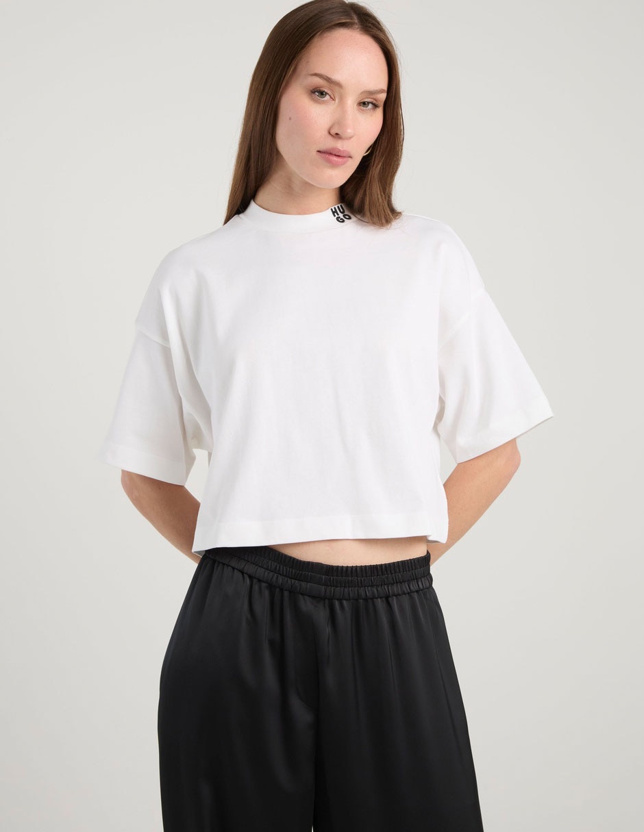 Playera manga corta cuello redondo para mujer Playera manga corta cuello redondo para mujer