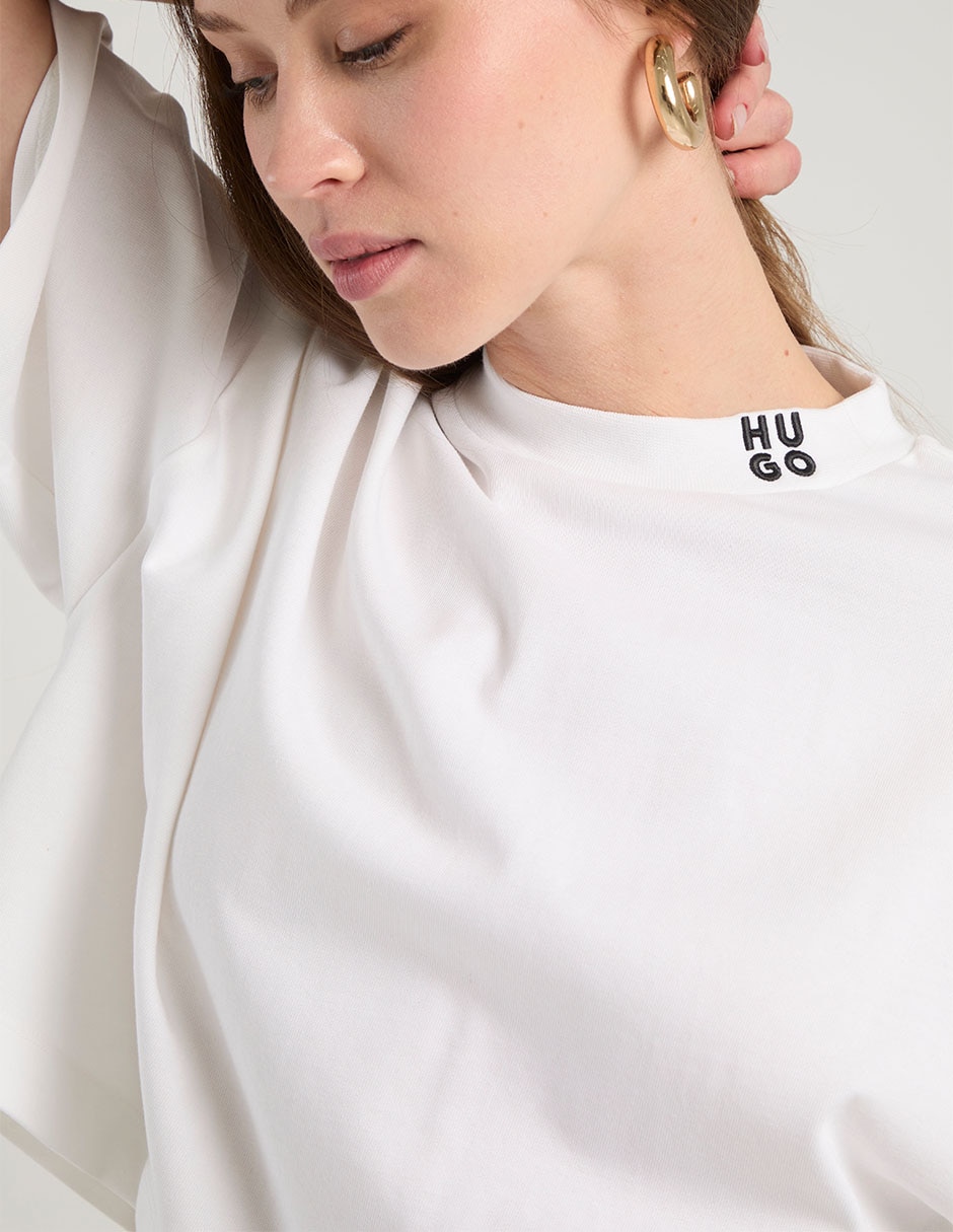 Playera manga corta cuello redondo para mujer 5