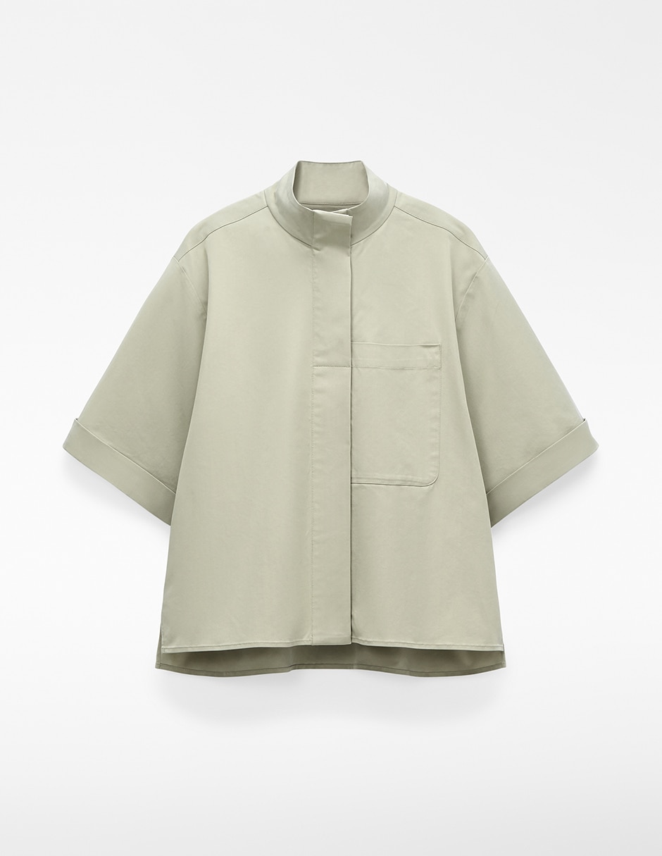 Camisa manga al codo para mujer 5