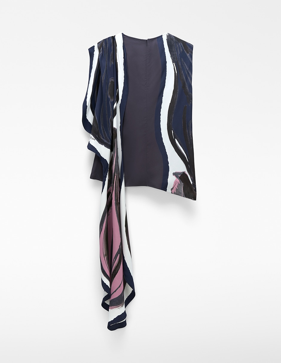 Top cuello redondo tirante ancho 4