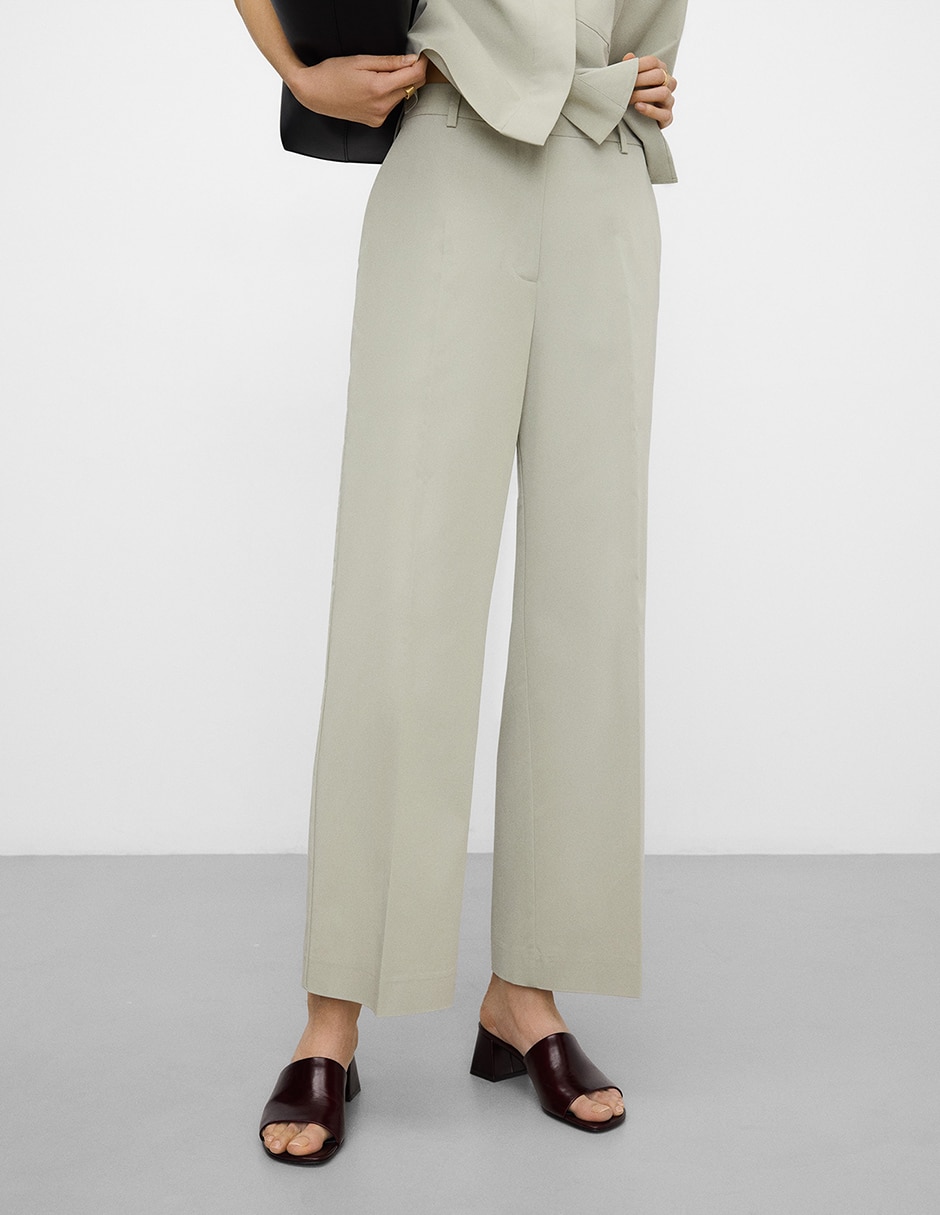 Pantalón relaxed wide leg para mujer Pantalón relaxed wide leg para mujer