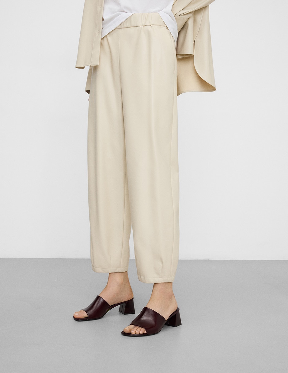 Pantalón relaxed barrel para mujer