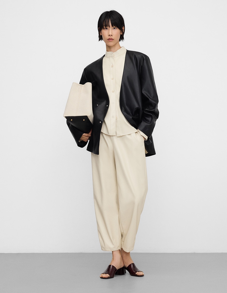 Pantalón relaxed barrel para mujer 2