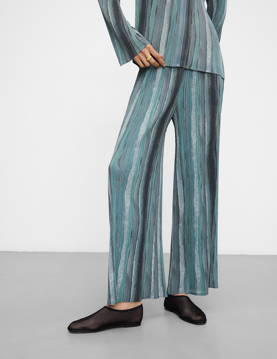 Pantalón relaxed wide leg para mujer