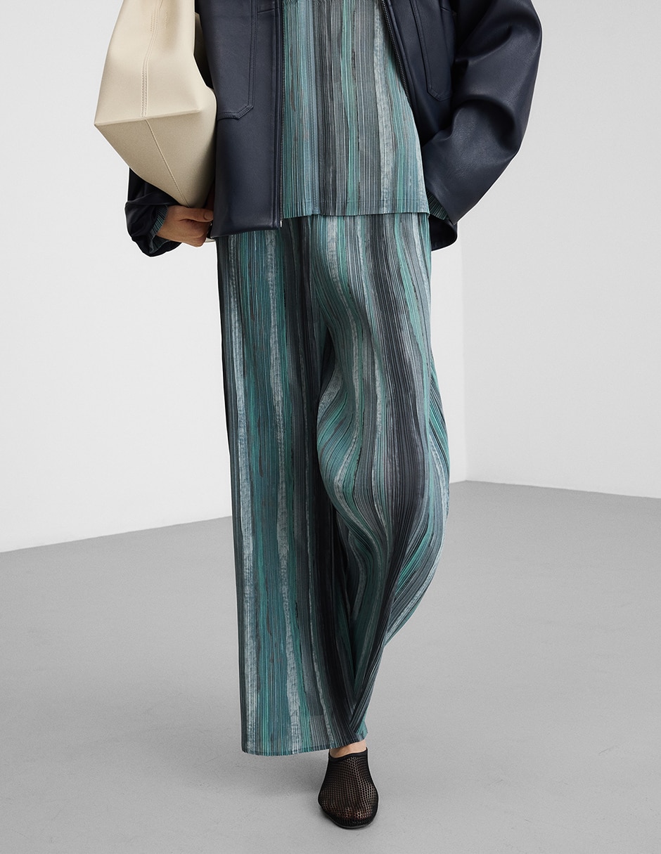 Pantalón relaxed wide leg para mujer 6