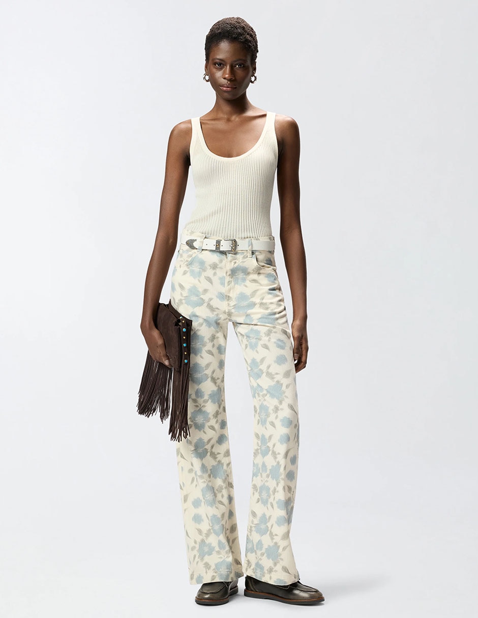 Pantalón relaxed straight para mujer