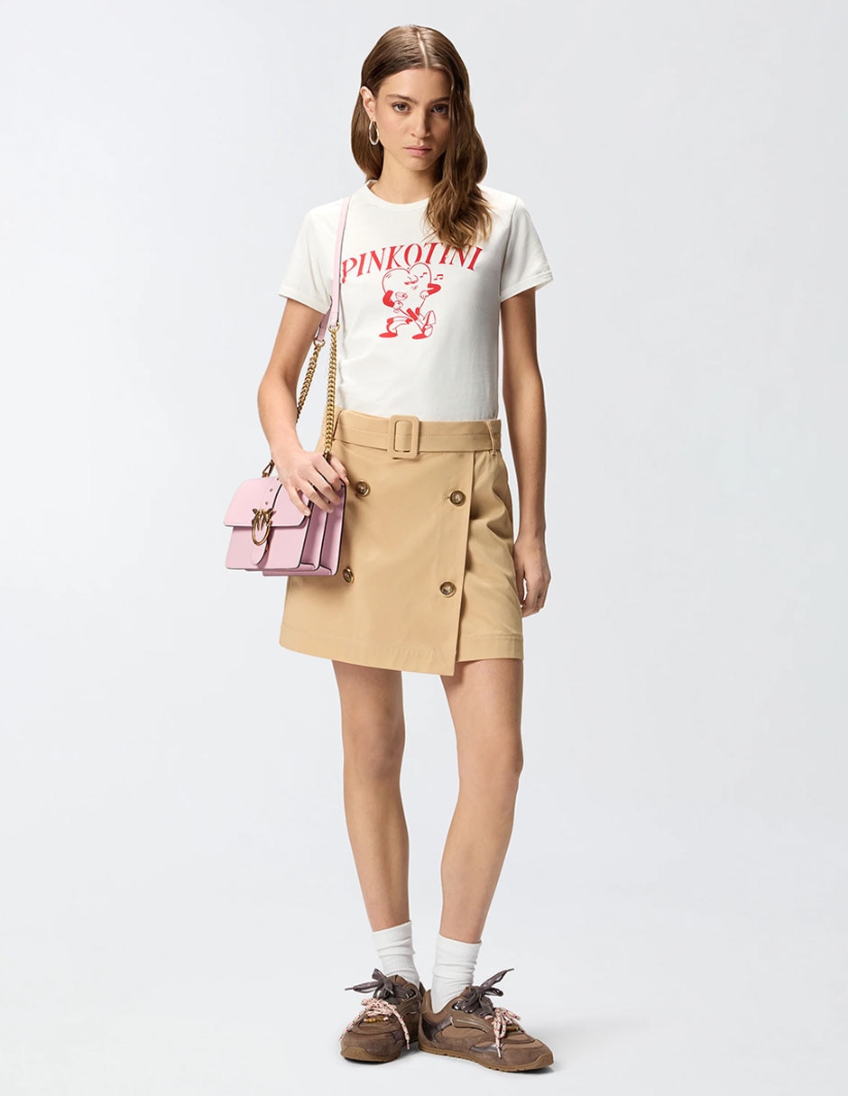 Playera manga corta cuello redondo para mujer 4