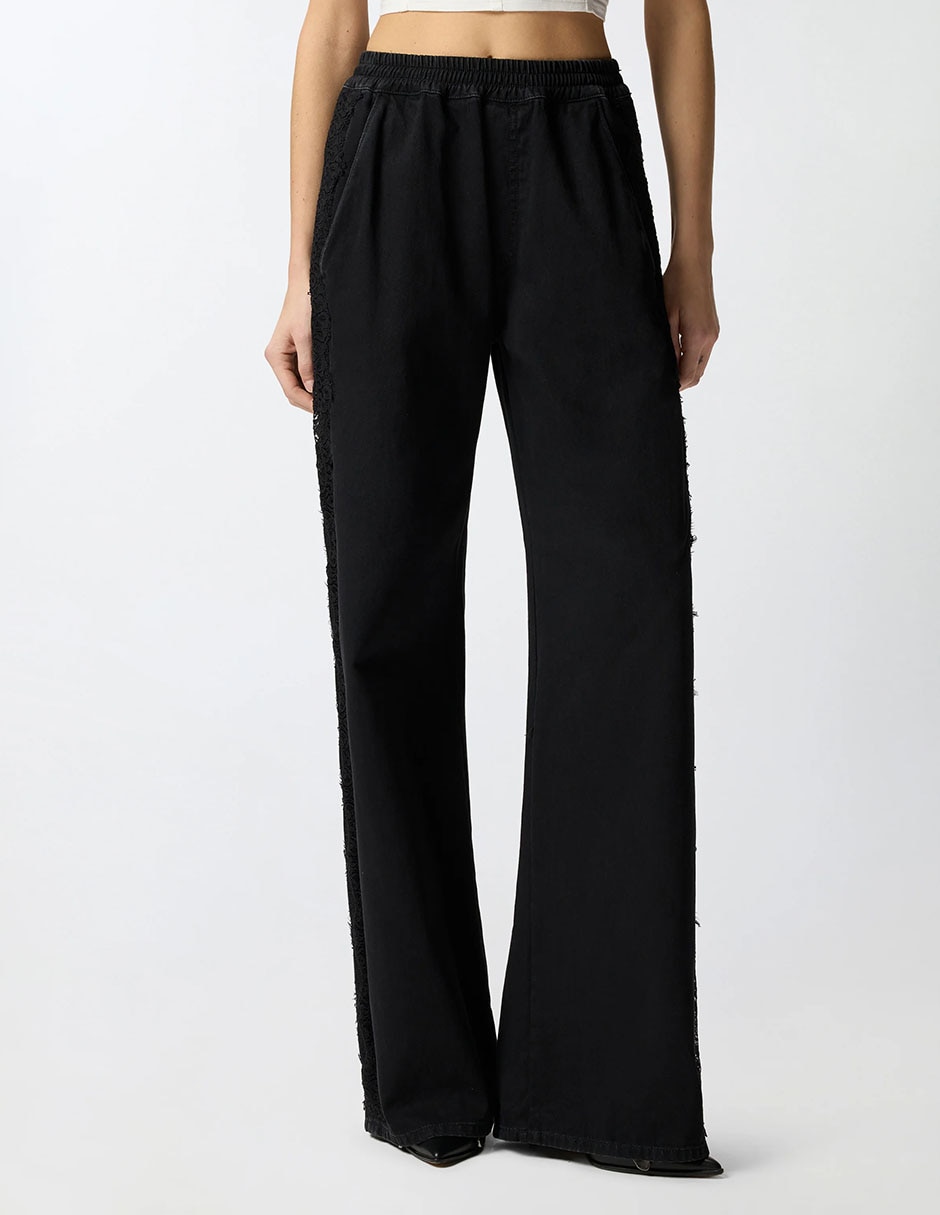 Jeans relaxed campana cintura alta para mujer Jeans relaxed campana cintura alta para mujer