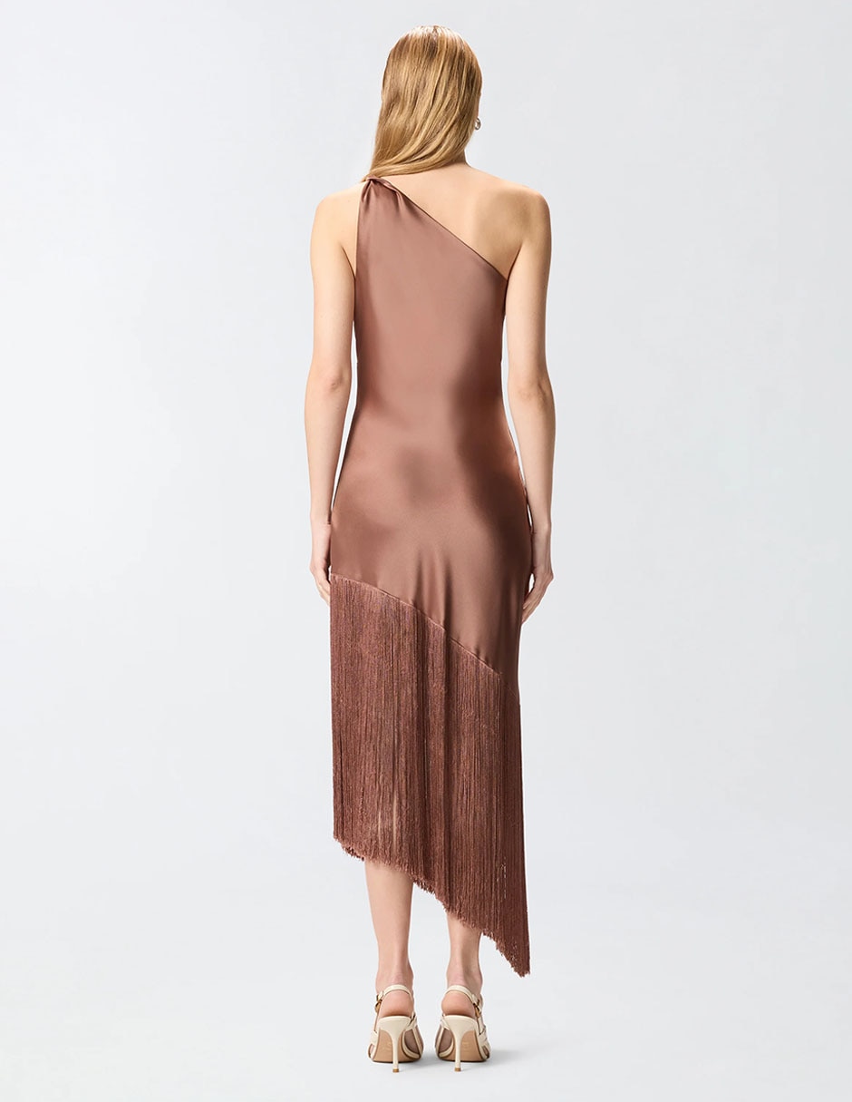 Vestido crop fiesta escote asimétrico 3