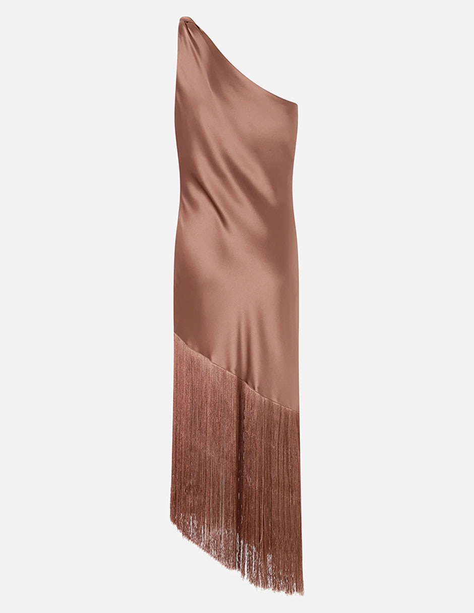Vestido crop fiesta escote asimétrico 6