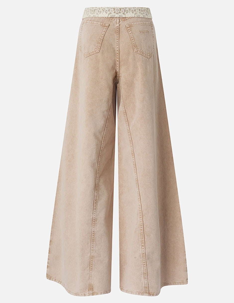Jeans relaxed campana cintura para mujer 6