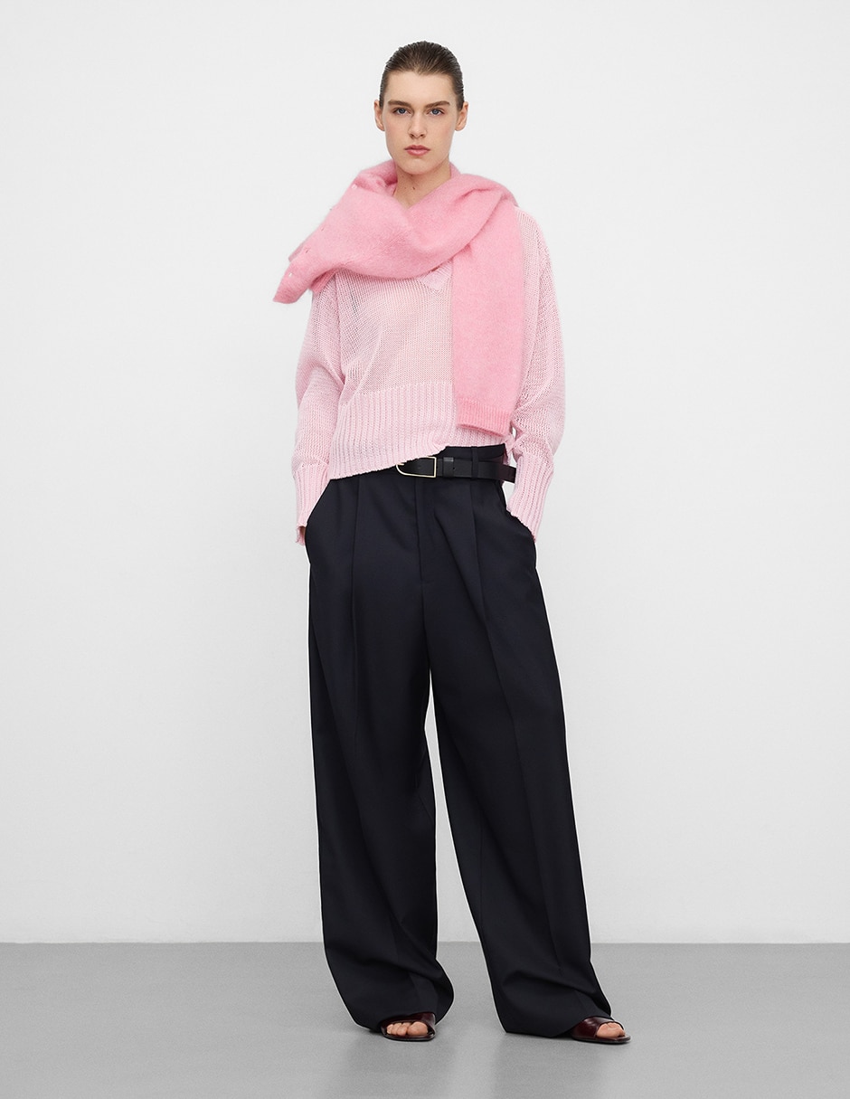 Suéter cuello V para mujer 2