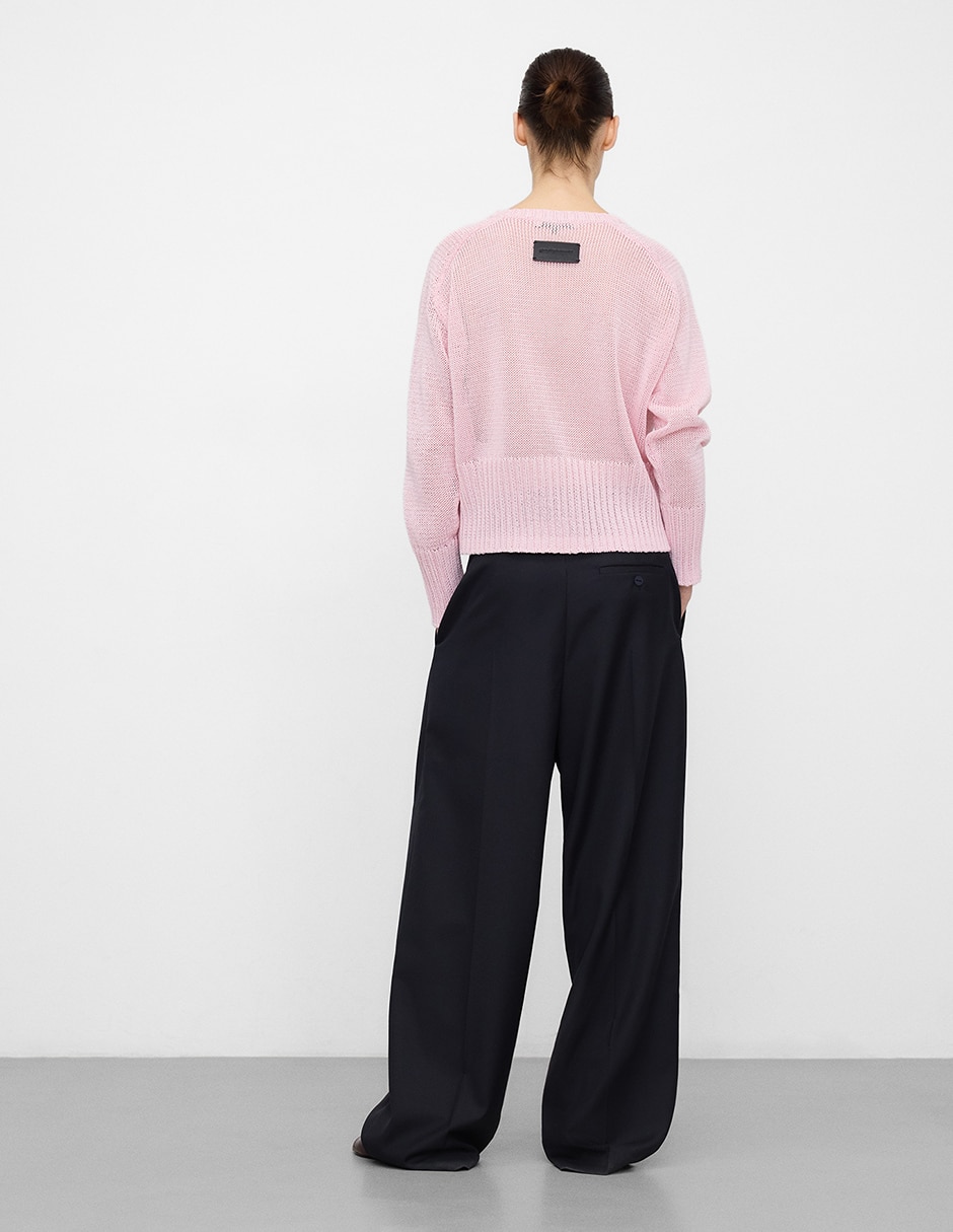 Suéter cuello V para mujer 3