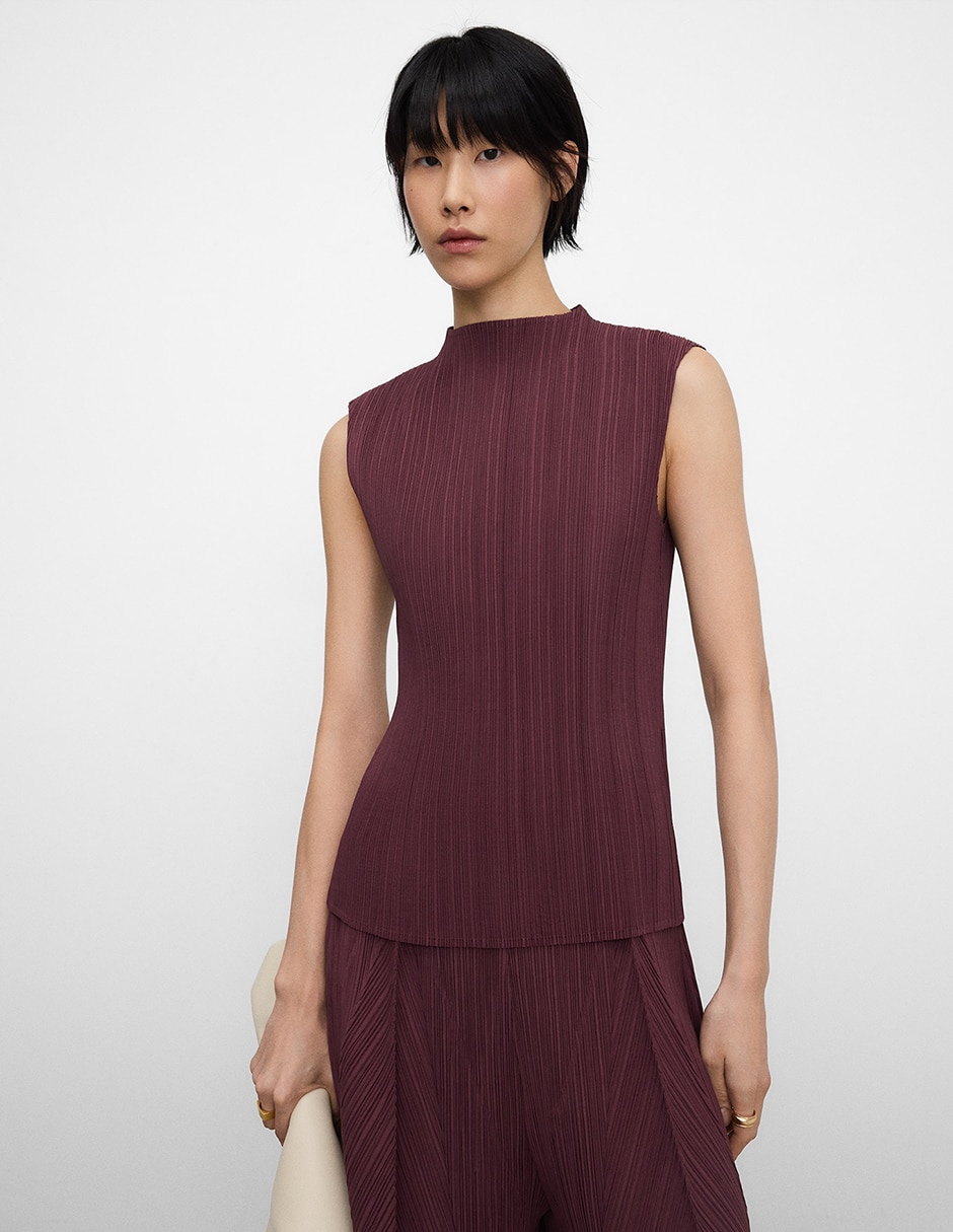 Blusa sin manga para mujer