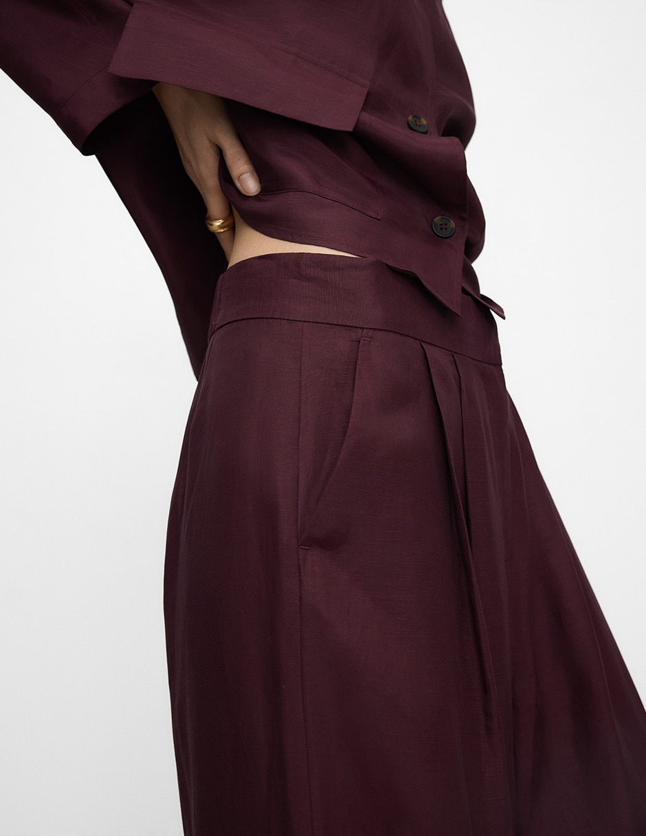Pantalón wide leg para mujer 4