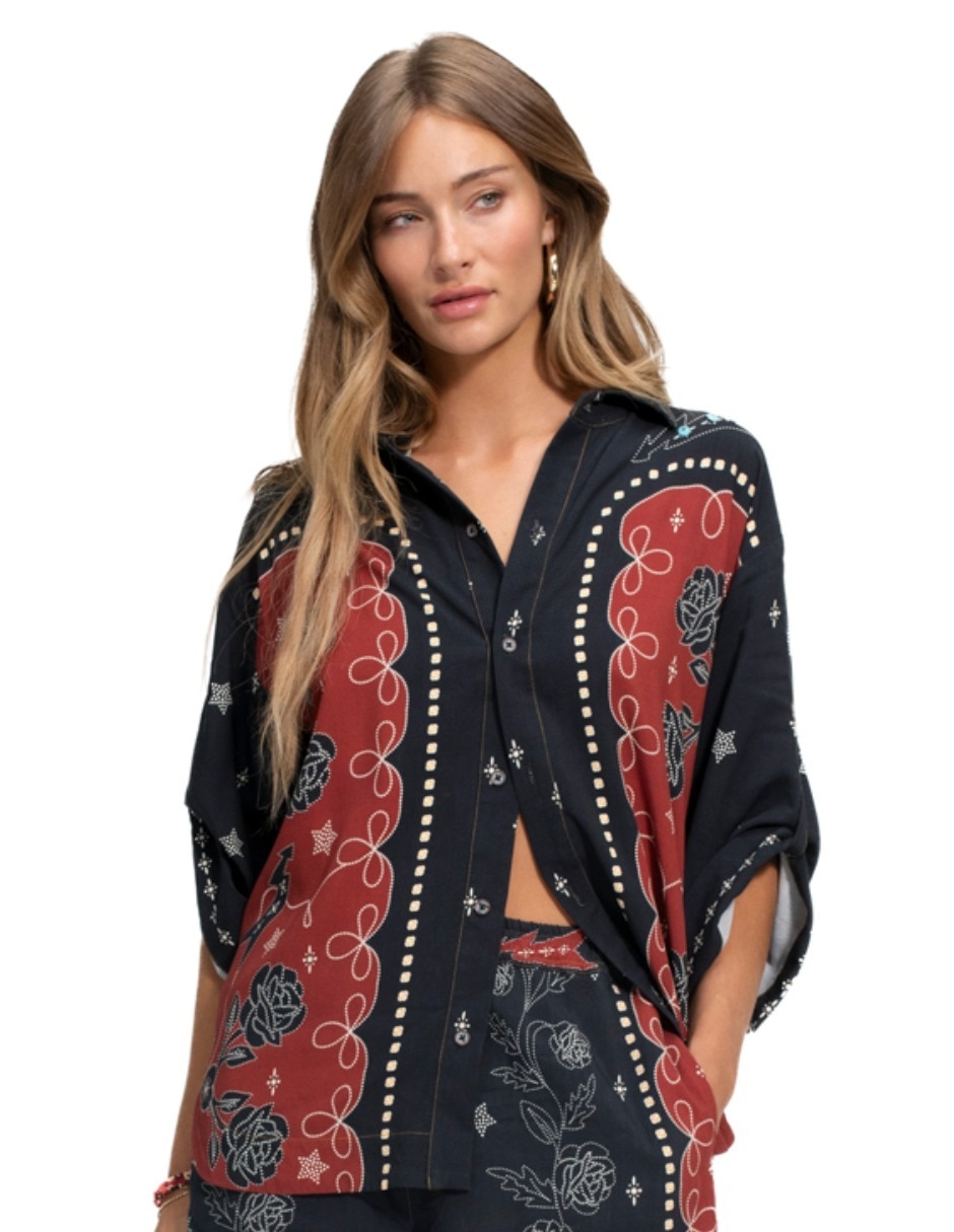 Blusa manga 3/4 para mujer