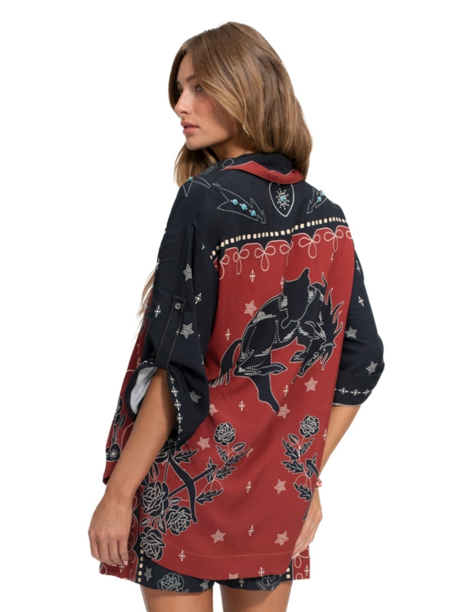 Blusa manga 3/4 para mujer 3