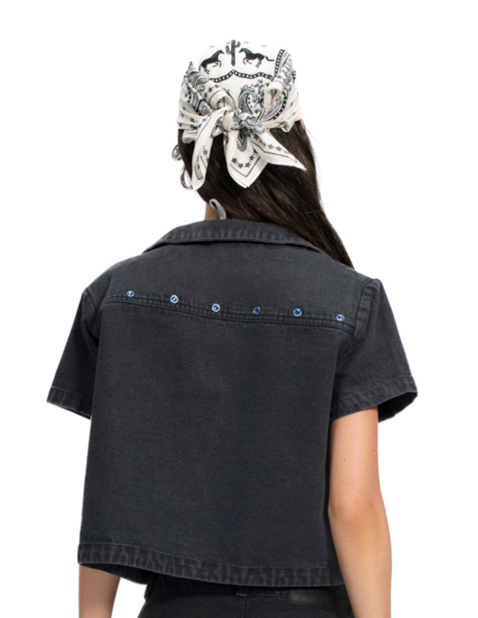 Blusa manga corta para mujer 3