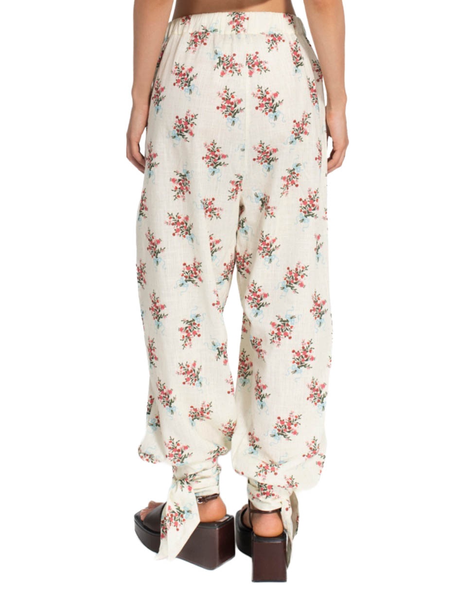Pants straight con elástico para mujer 2
