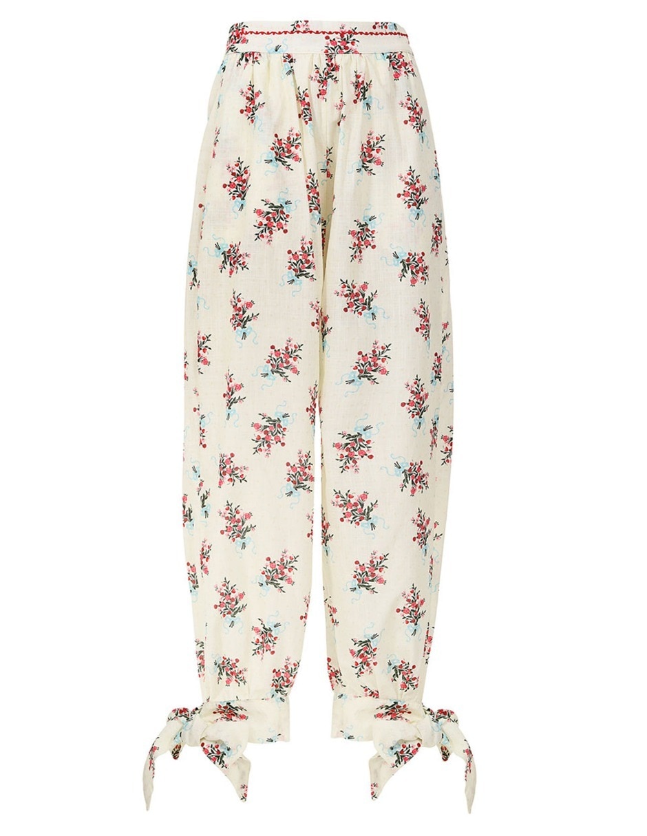 Pants straight con elástico para mujer 3