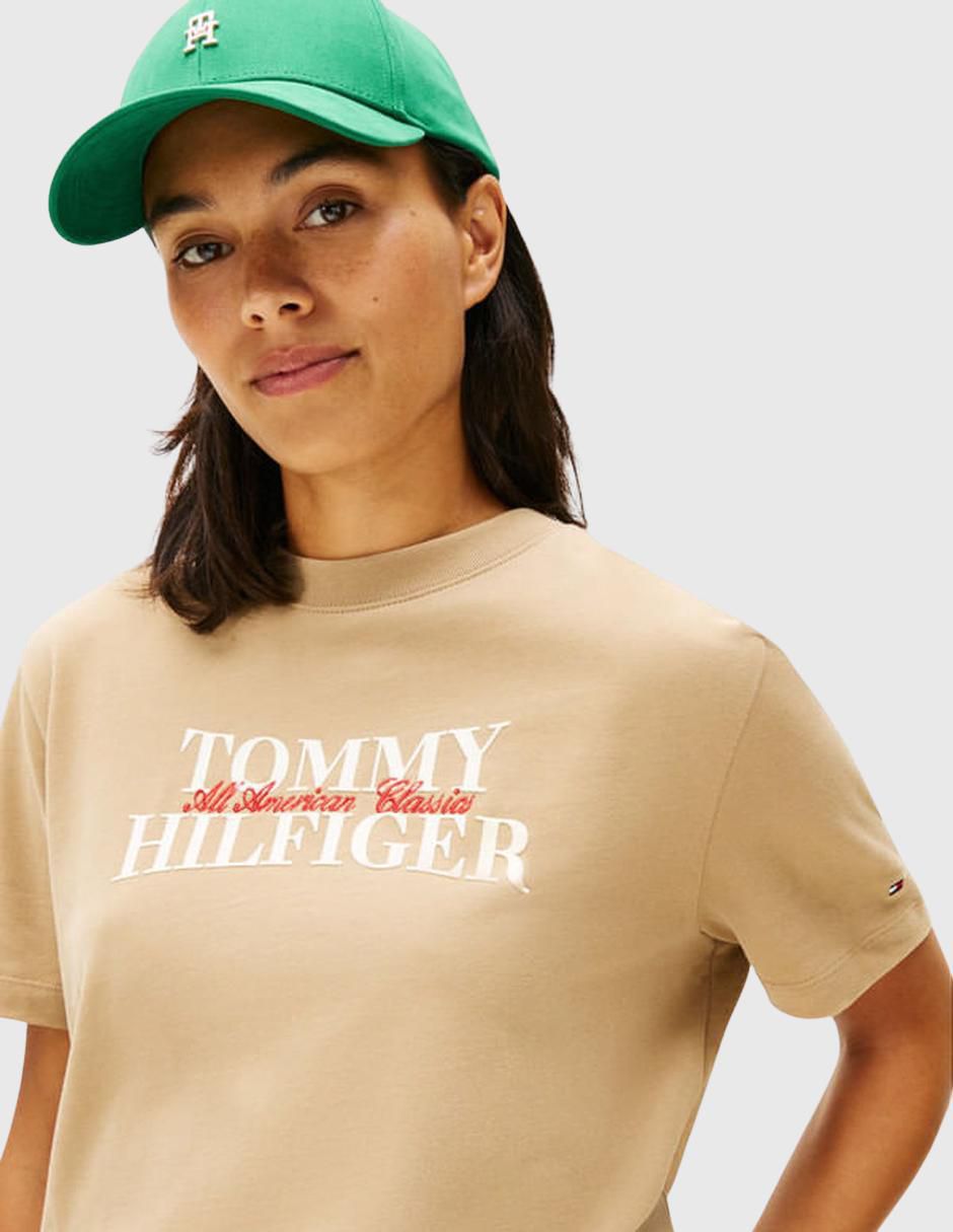 "playera" "manga" corta tommy hilfiger sin colección "cuello" redondo "para mujer"