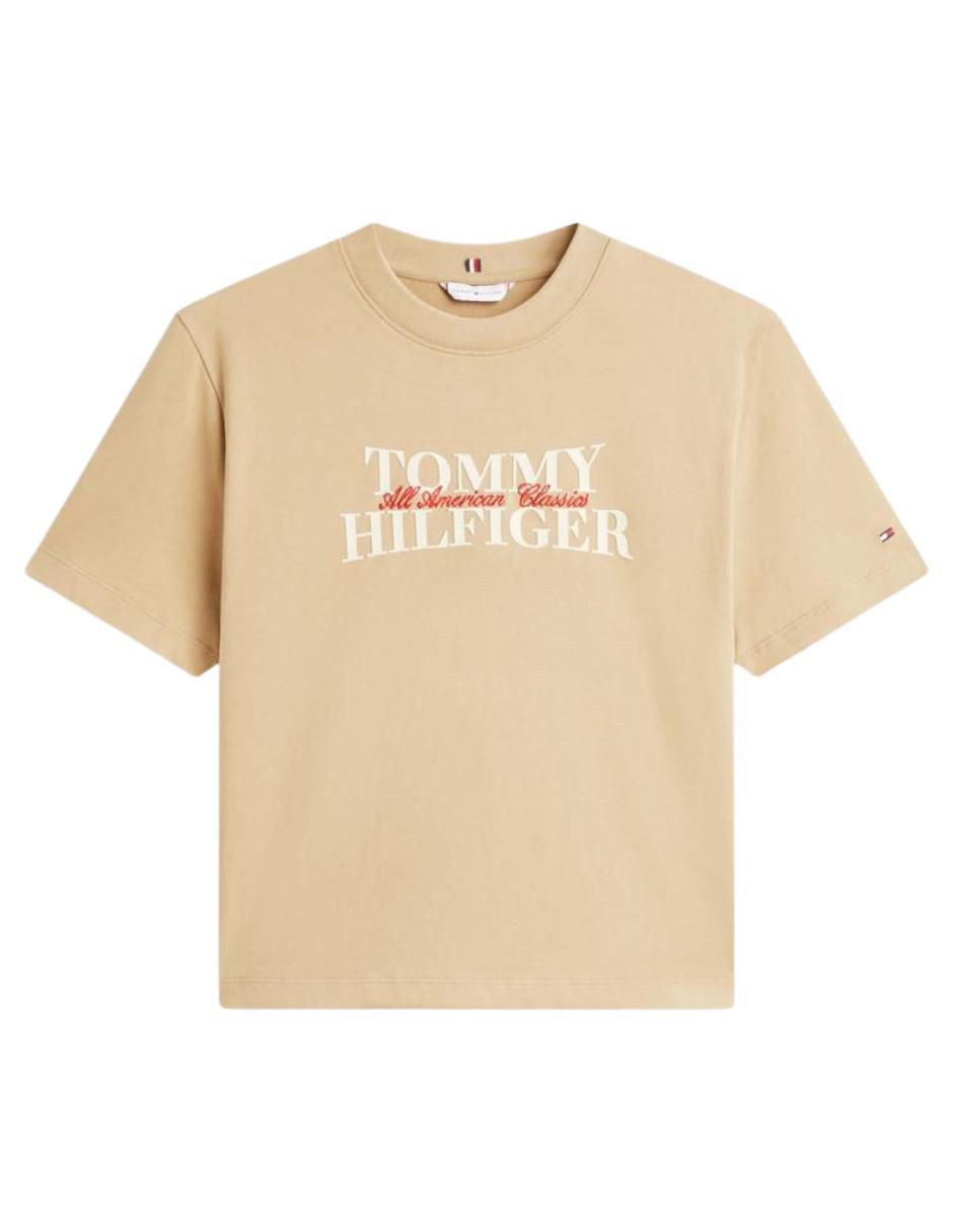 "playera" "manga" corta tommy hilfiger sin colección "cuello" redondo "para mujer"