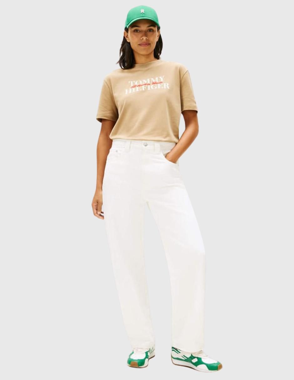 "playera" "manga" corta tommy hilfiger sin colección "cuello" redondo "para mujer"