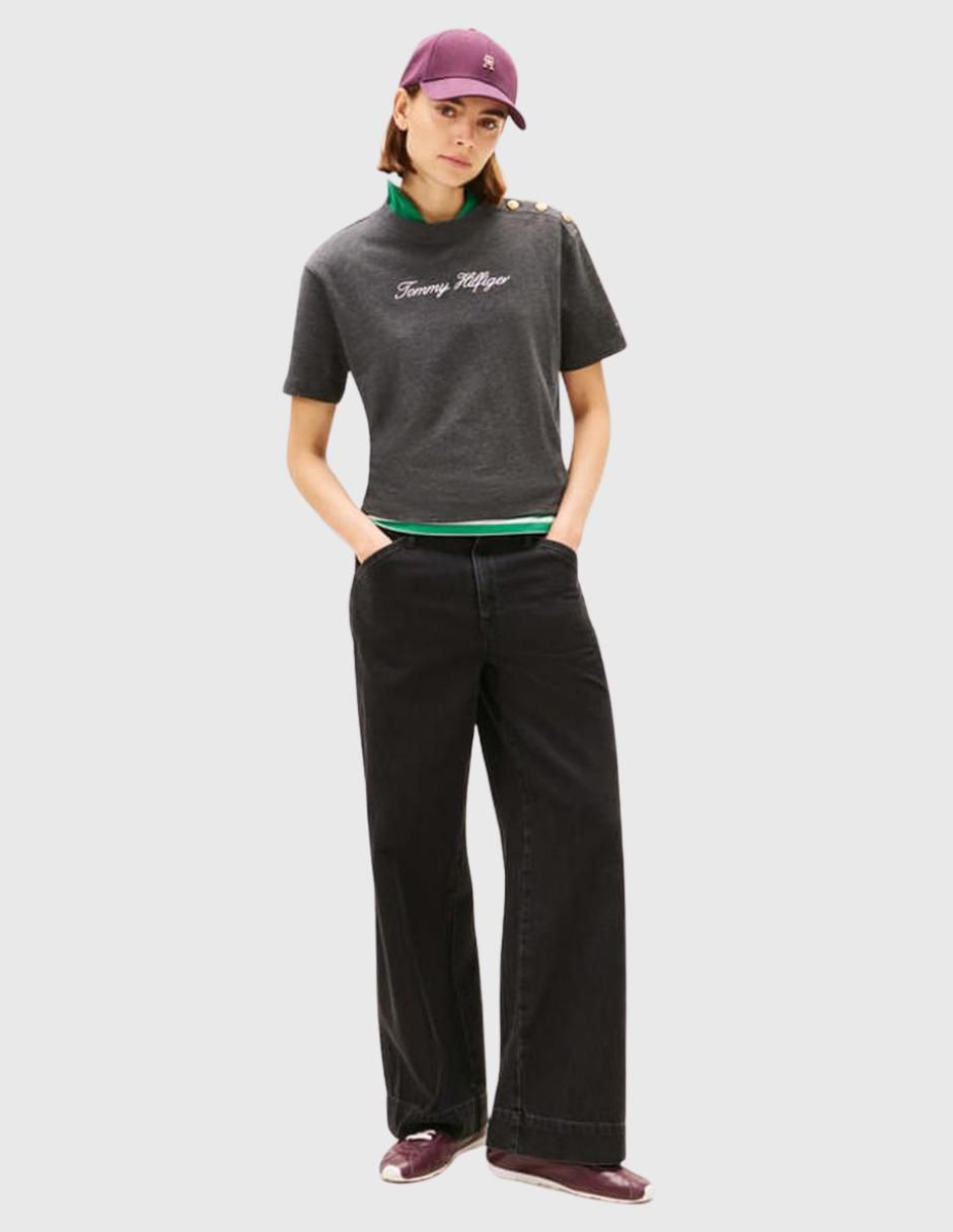 Playera manga corta cuello redondo para mujer 5