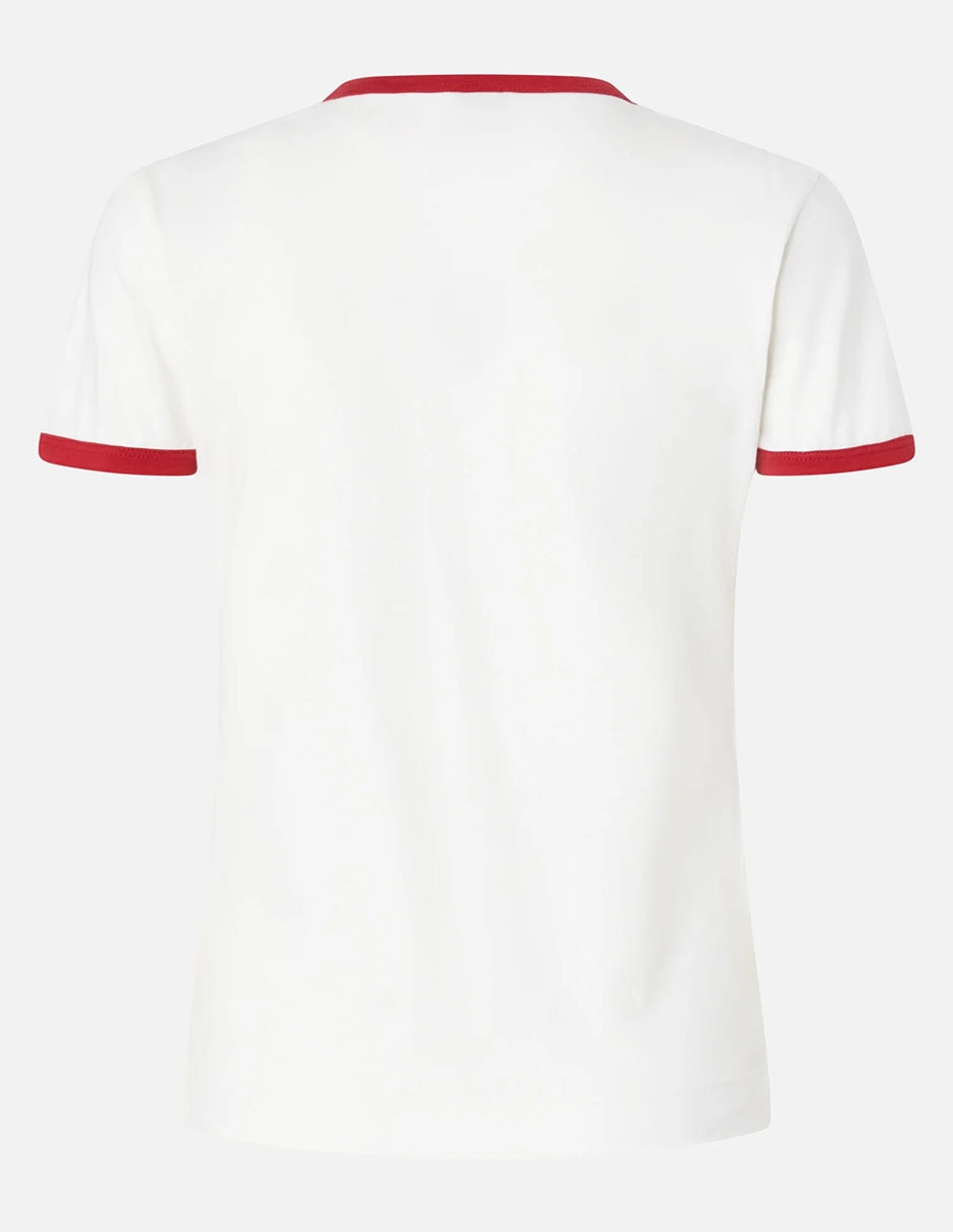 Playera manga corta cuello redondo para mujer 6